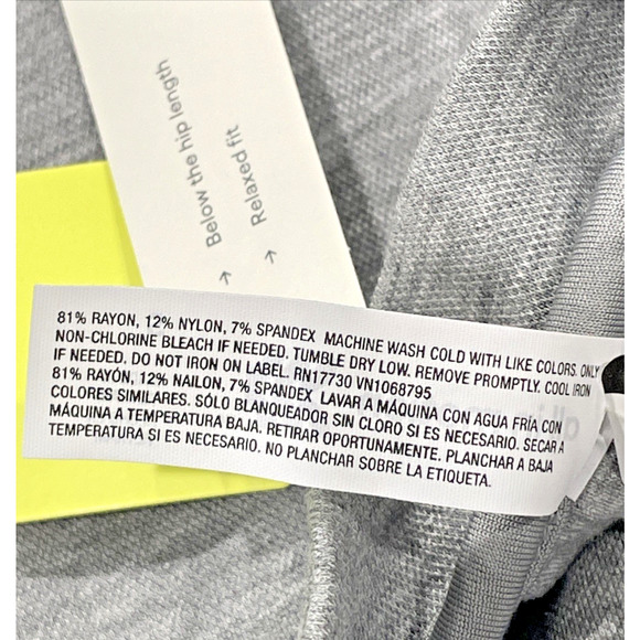 NWT Piped Button-Up Cardigan - All In Motion Gray Small - Picture 8 of 9